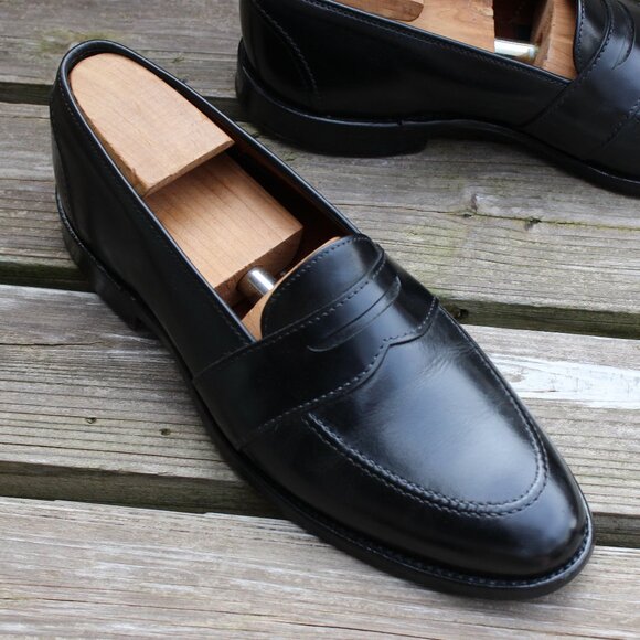 Allen Edmonds Calf Leather Black Loafers Men's US 7 Woman's 9.5 unisex - Picture 2 of 14